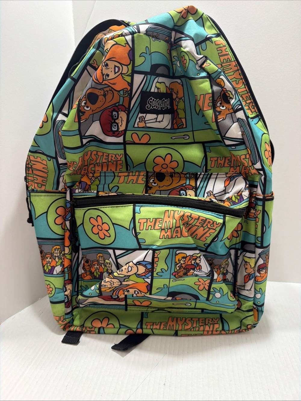 Scooby Doo Mystery Machine Backpack Full Size AOP Adjustable Laptop Pocket